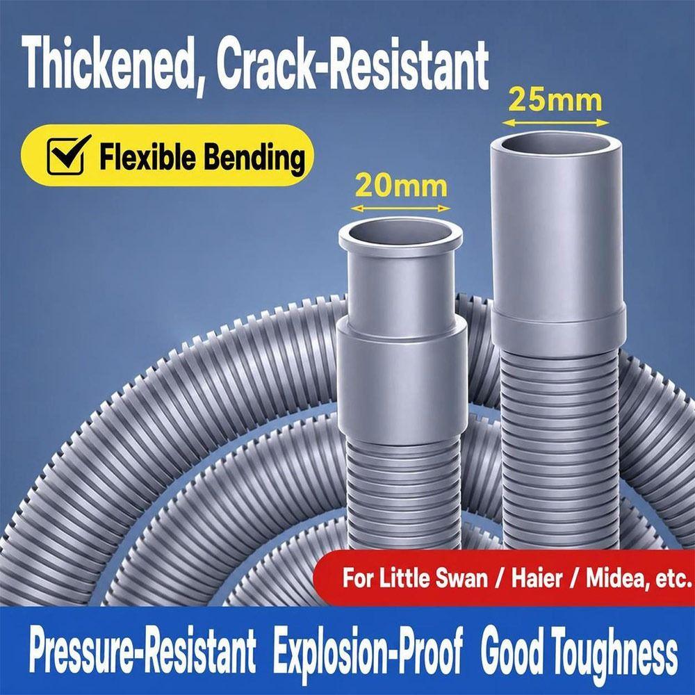 Thickened Wall Washing Machine Drain Hose PVC Outlet Hose Extension Front Load Washers