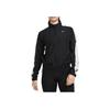 Nike Striped Logo Casual Sport Jacket Women Outerwear Black DX1038-010