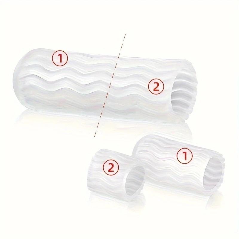 1Pair Gel Toe Guards Cap Protector Toe Finger Caps Covers Sleeves Protects Corn Callus Blister