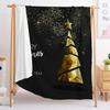 Flannel Blanket Christmas Day Blanket Blanket Digital Printing Universal in All Seasons