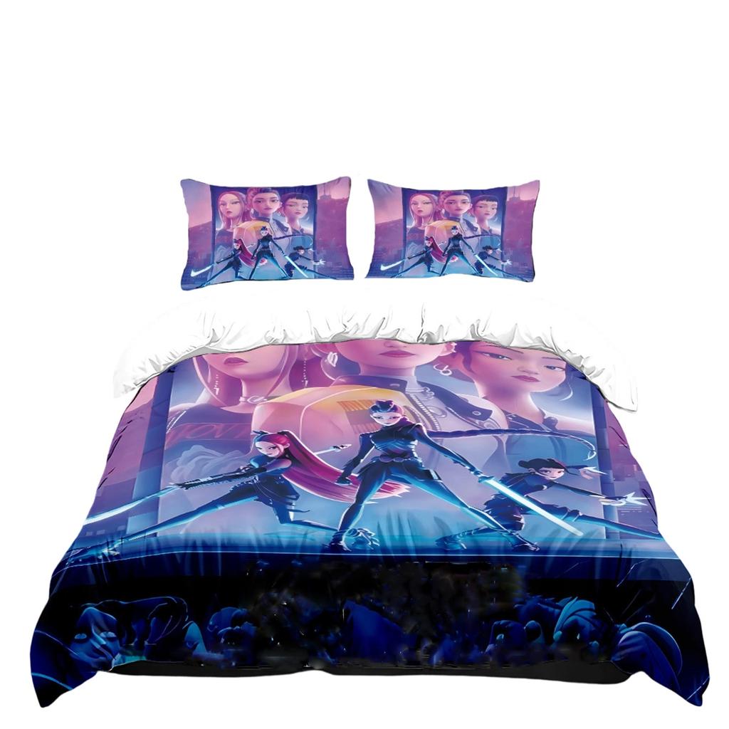 Three Piece Duvet Cover With Digital Printing Kit, Brushed Pillowcase, Duvet Cover
