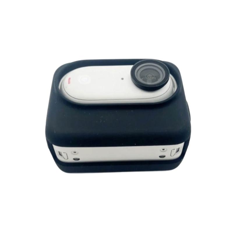 Flexible Silicone Protective Case For 360 GO3 Action Camera Includes Lens Cap And Slip proof Lanyard Full Set For Outdoor