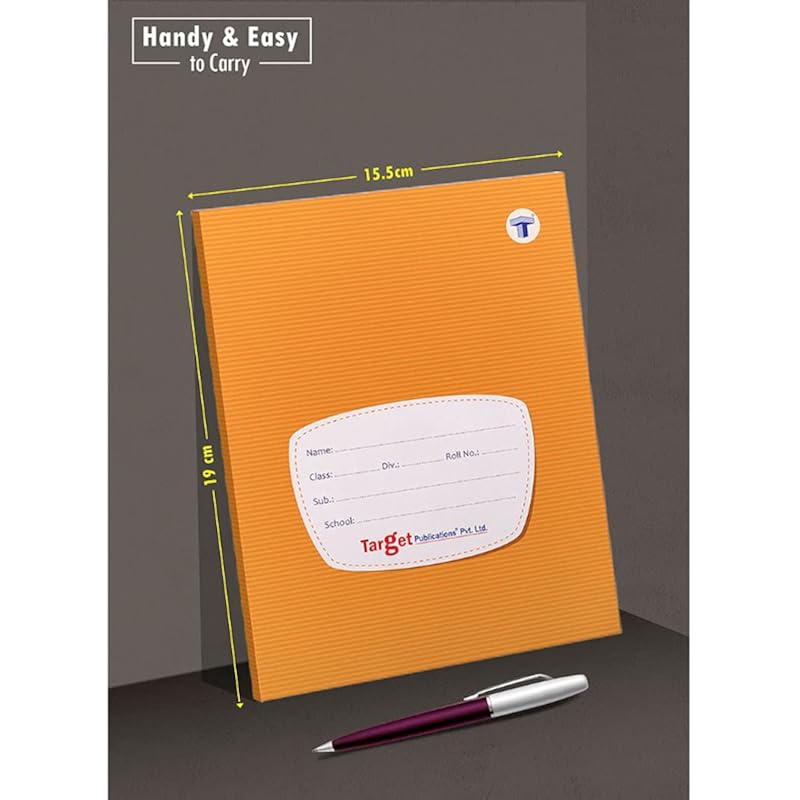 Woodsnipe Target Publications Большие Математические Тетради в Клетку|Клетка 1 Дюйм|72 Страницы|Твердая Коричневая Обложка|15,5 см X 19 см