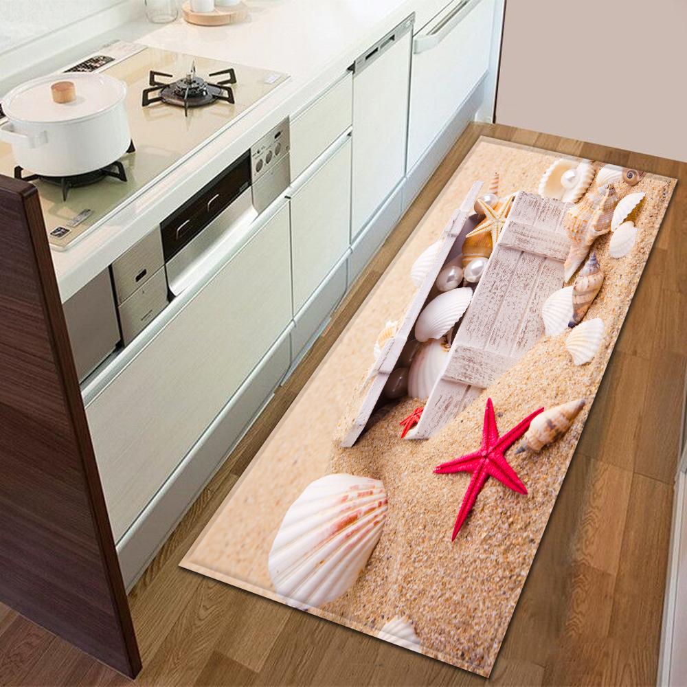 Entrance Door Mat Kitchen Bedroom Carpet Non-slip Floor Corridor Balcony Carpet Modern Printed Pattern Floor Mat