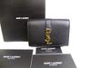 Оригинальный брелок Saint Laurent YSL из черной кожи 6 шт. #b135 Открытая коробка