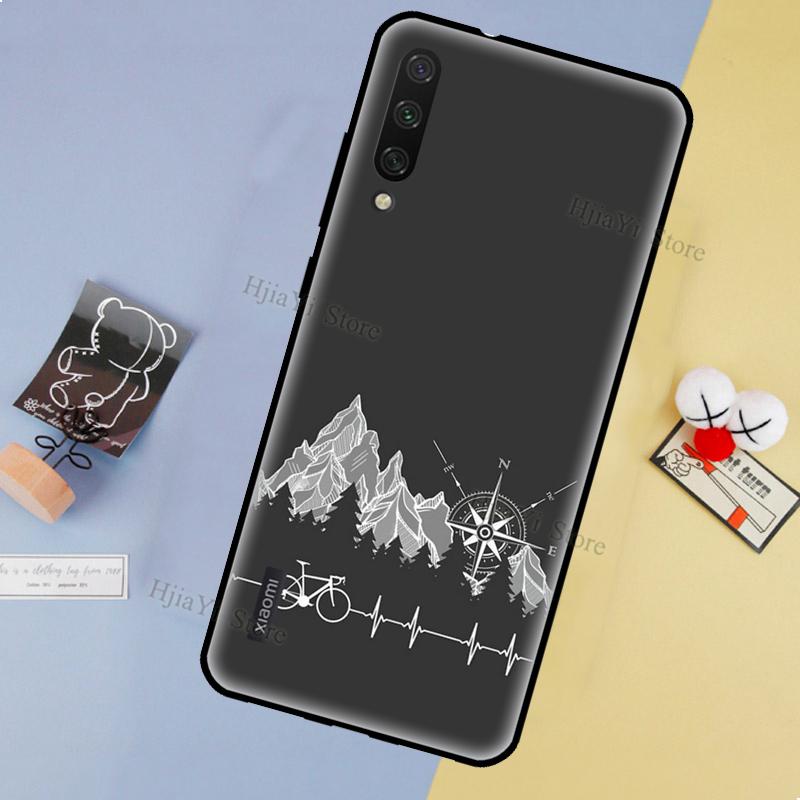 Mountain Bikes Cycling Soft For Xiaomi Mi 11 9T 10T Pro 8 9 A1 A2 A3 Mi Note 10 Lite Phone Case For POCO X3 M3 Cover