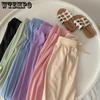 Girls' Ice Silk Wide Leg Pants Summer Korean Children's Loose Pants Baby Elastic Casual Pants
