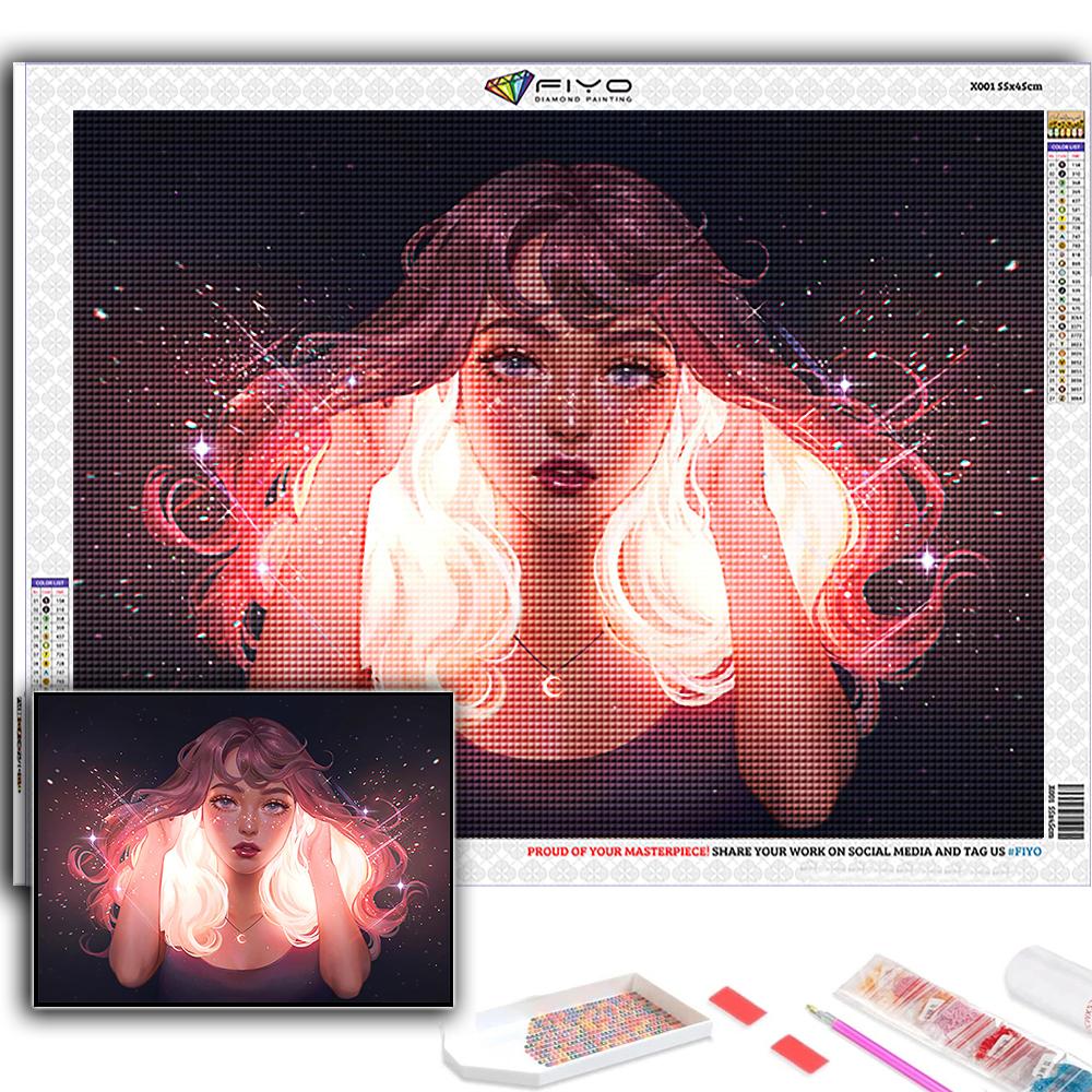 Полный 5D Diy Алмазная картина Мультфильм девушка Аватар 5D Алмазная картина