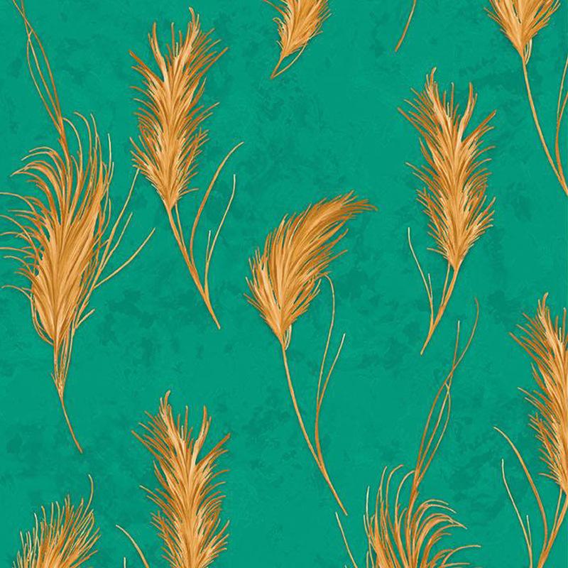 Papel De Parede Modern Minimalist Black Gold Feather Wallpaper 3D Living Room Abstract Wall Paper Mural