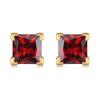 [N1711] - Gold Plated 'Essentiel' Golden Garnet Earrings - 6 Mm