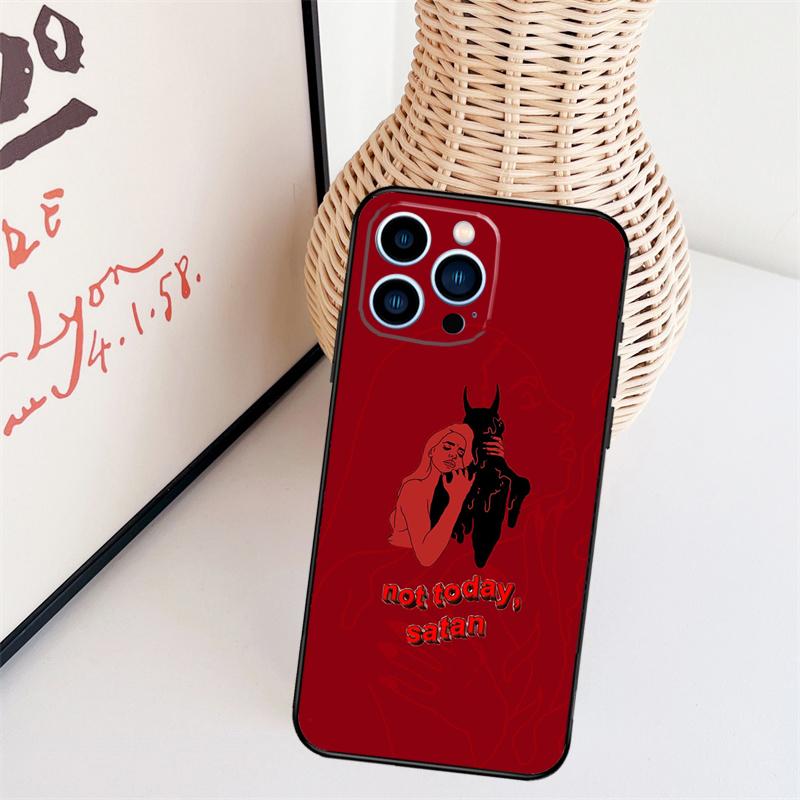 Эстетичный чехол для телефона 'Дьяволица Плохая Девушка' для iPhone 17 Pro Max 16 15 11 12 13 14 Pro Max mini 15 16 Plus 16e 17 Air Cover