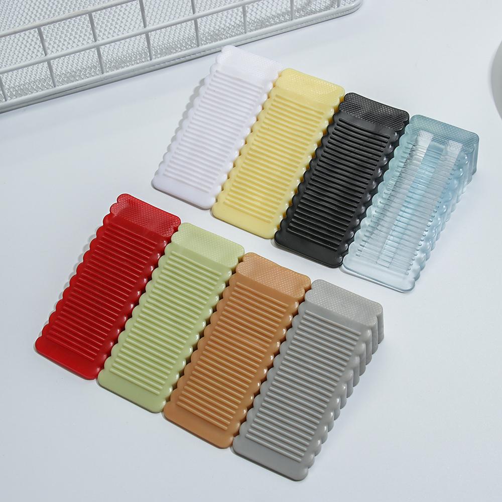 Home Non Punching Self Adhesive Floor Block Door Wedge Door Stopper Wall Protector