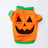 New, Spring and Autumn Dog Clothes T-Shirt, Sleeved, Breathable, Comfortable, Halloween, Pumpkin