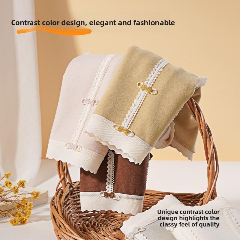 Женские осенне-зимние трусы-слипы треугольной формы с высокой талией, без следов, облегающие бедра, с начесом