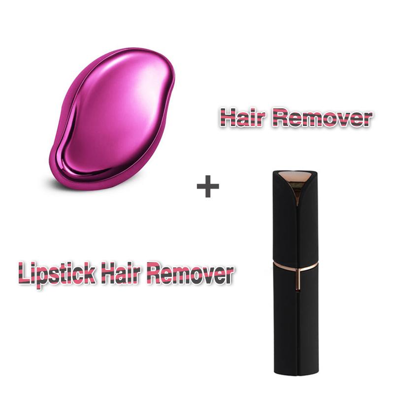 Средство для удаления волос из хрусталя, безопасно, легко чистится, многоразовая электробритва и помада, триммер для бровей, мини-бритва для лица