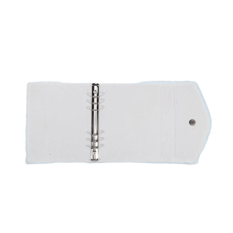 Милый вышитый плюшевый фотоальбом-держатель для карточек, трехдюймовая маленькая папка для хранения карточек без внутренних страниц