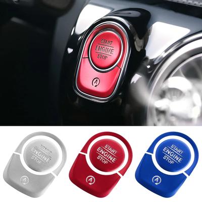 Для Mercedes Benz AB CLA GLB GLA Class W177 V177 W247 C118 W118 X247 H247 AMG A35 A45 Кнопка запуска и остановки двигателя автомобиля Отделка крышки