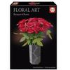 Creative Kit - EDUCA - Floral Art Bouquet of Roses - Creation of Paper Roses Without Glue - From 14 Years Old