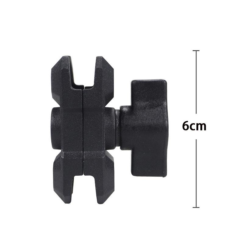 Aluminum Double Socket Extension Arm 1 Inch Ball Head Base Adapter For GoPro Accessories Insta360 Bike Motorcycle Bracket Holder
