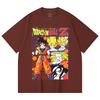 230 г/м² 100% хлопок Dragon Ball V56 Принт Goku Унисекс Тяжелая хлопковая футболка