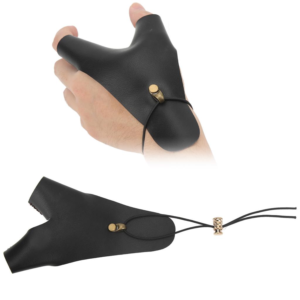 Защита руки для стрельбы из лука Кожа PU Перчатка-защита руки для стрельбы из лука для традиционной стрельбы из лука на открытом воздухе