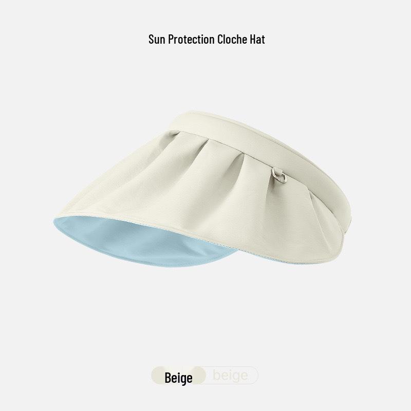 Женская велосипедная шляпа от солнца с УФ-защитой, закрывающая лицо, и модным дизайном с открытым верхом
