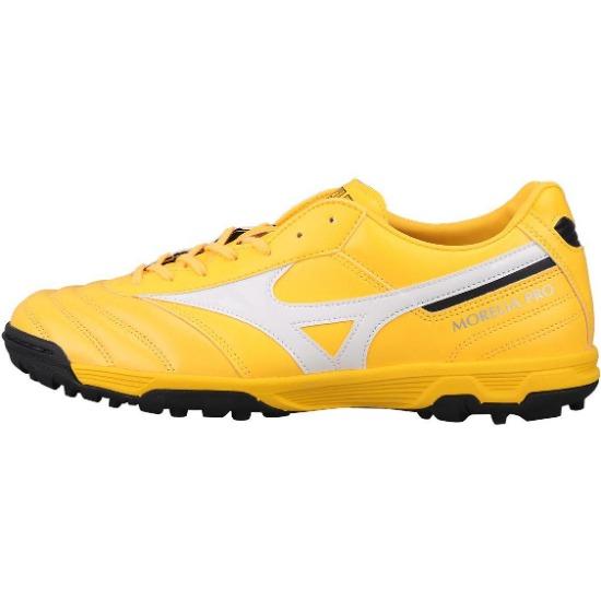 Mizuno Morelia 2 Rro AS Удобные Универсальные TF (Резиновые шипы) Нескользящие износостойкие футбольные бутсы Мужские футбольные бутсы Желто-белые P1GD221401