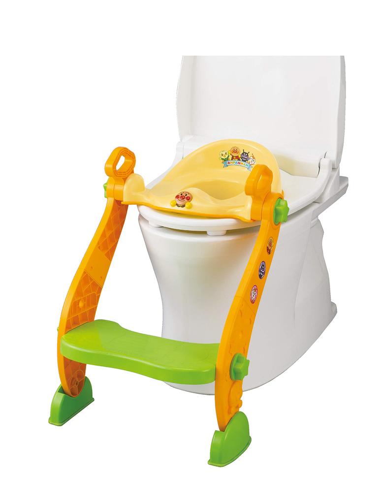 Agatsuma Anpanman Auxiliary Toilet Seat with Step 1 Piece 2-way (x 1)