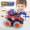 Children's transformable tank toy car inertia car can launch tank off-road vehicle impact collision deformation