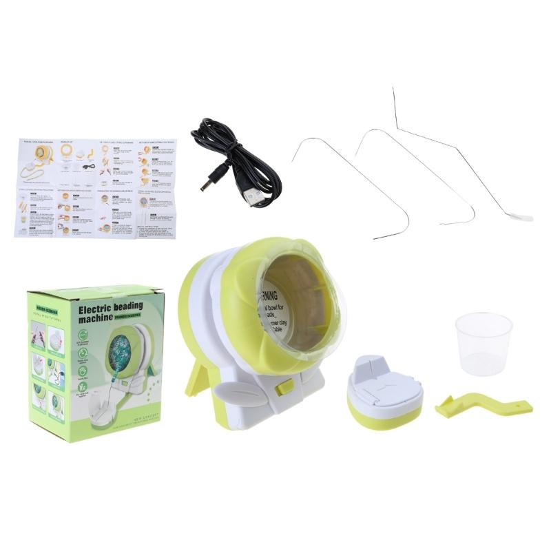 Электрический спиннер для глиняных бусин, набор спиннера для бусин для изготовления ювелирных изделий, браслетов, ожерелий, поделок для талии, USB спиннер для бусин