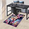 Minnie Mouse,Polka Dots,Stars Office Carpet Soft Polyester Entrance Carpet Washable Non-slip Machine Washable Indoor Carpet Living Room Bedr
