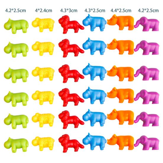 1 Bucket 36/40/56Pcs Anti-deform Baby Toy Stimulate Thinking Skills Exercise Fine Game Dinosaur Sorting Multicolor Enlightenment