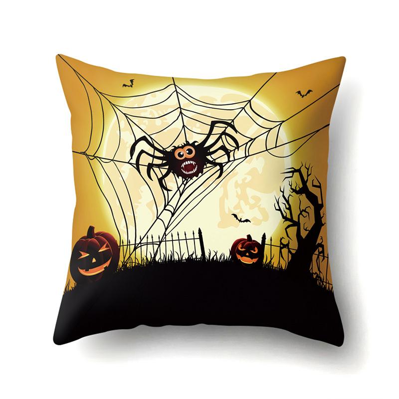 Halloween Pillowcase Car Waist Pillow Pumpkin Sofa Cushion Cover Office Home Living Room Pillowcase