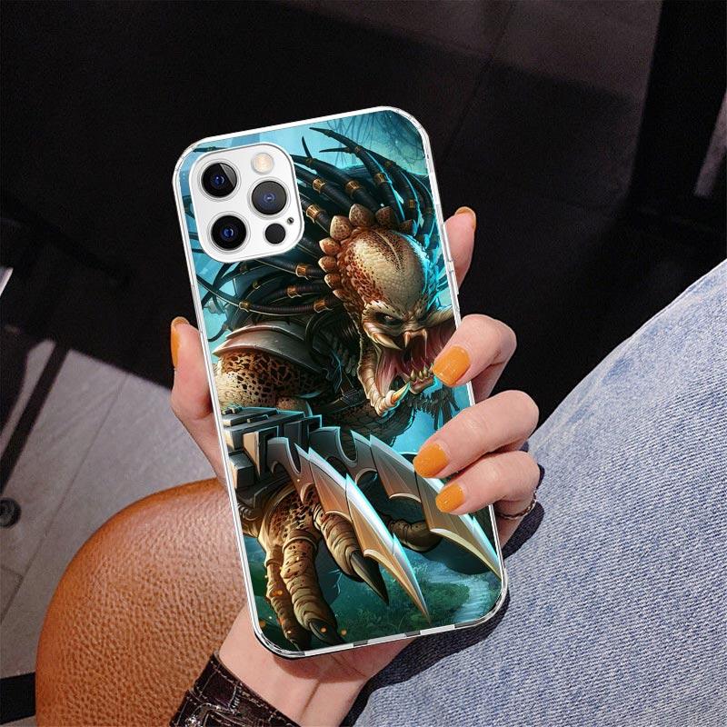 Раскрашенный чехол для телефона Alien Vs Predator для iPhone 17 Air 16 Pro Max 16E 15 + 14 Plus 11 12 13 Mini 7 8 SE Подарочная печатная крышка Fundas