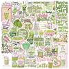50Pcs Scrapbooking Phone Luggage Skateboard Waterproof Decals Cute Matcha Stickers Matcha Girly Diy Stickers