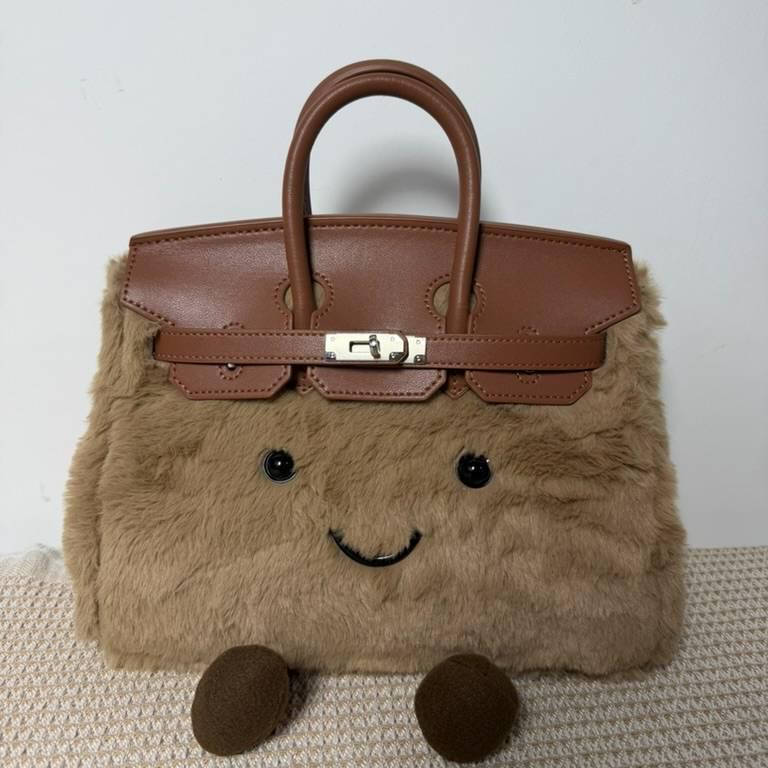 Jllycat Cute Fluffy Platinum Doll Crossbody Elf Handbag