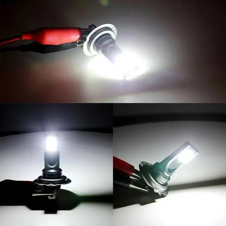 1/4 шт. H7 12LED автомобильные лампы для фар комплект водонепроницаемые автомобильные противотуманные фары супер-яркие 6000K белые светодиодные лампы автомобильные аксессуары