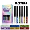MLSMILE Pearl Eye Eyeliner Explosion Color Sequins, Waterproof, Waterproof and Not Blooming Eyeliner Set