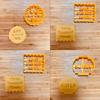 Set Of 4 ABS Cookie Molds With Blessing Messages For Home Cooks Holiday Cookie Family Fun And Creative Dessert