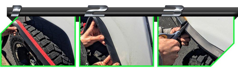 Universal EZLIP Fender Flares by EZLIP JAPAN (Cleaner Included)