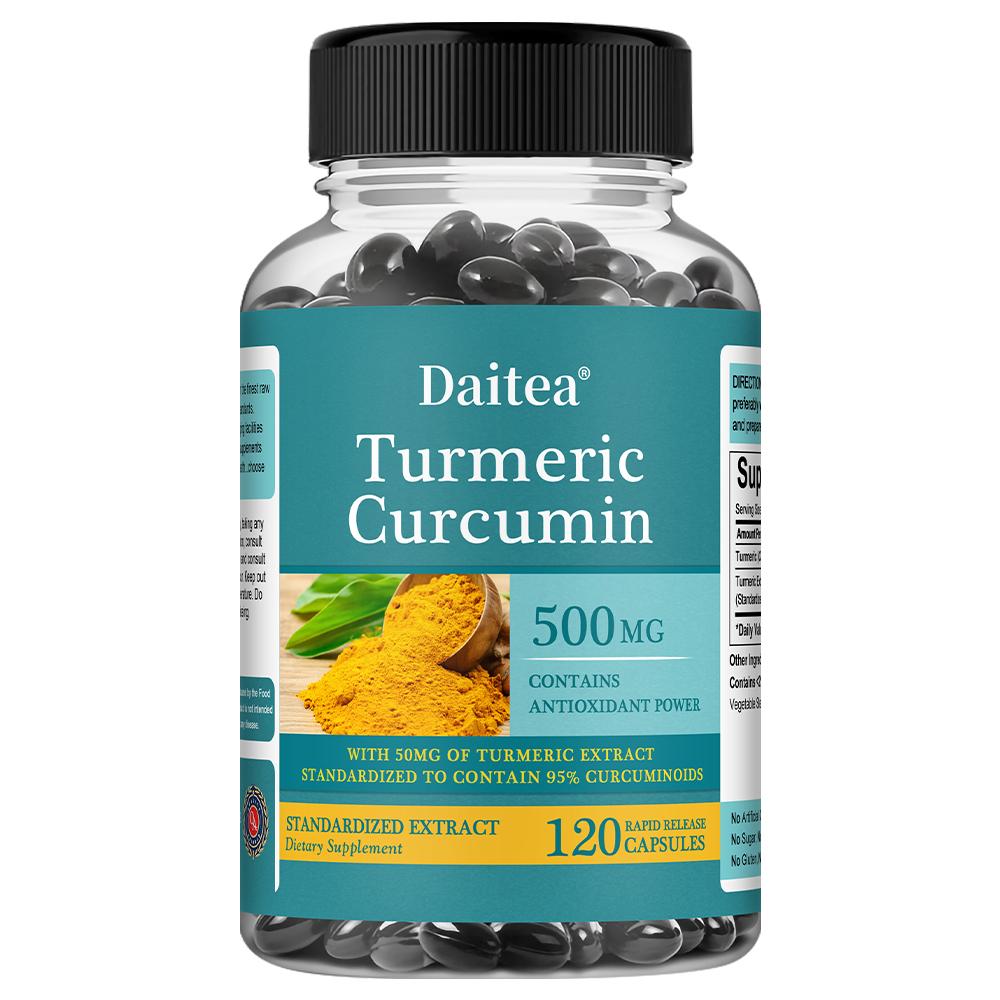 Curcumin dietary supplement, beneficial for joint health and mobility 120 capsules