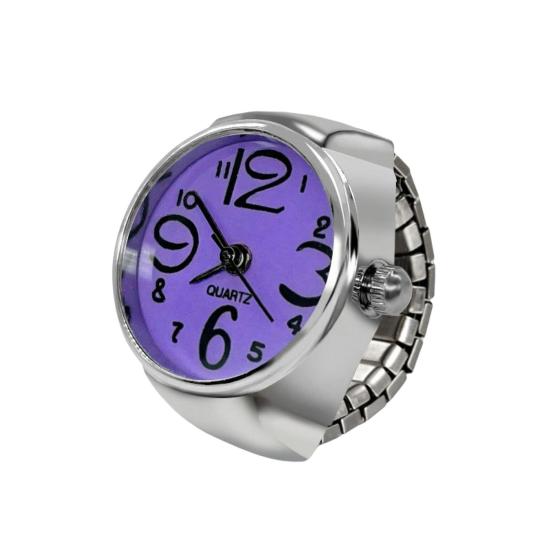 Мини-часы на палец с регулируемым эластичным ремешком, кварцевый механизм, ювелирные часы для женщин и мужчин, повседневные часы на палец