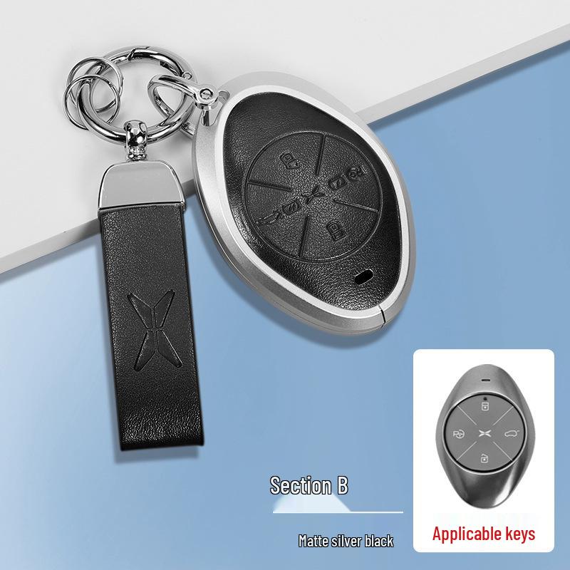 Compatible with XPeng P7i, G6, G9, P5, G3i key case - Premium Protective Shell with Buckle.