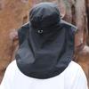 Mosquito Head Net Hat with Fan for Men Women Wide Brim Sun Hat with Mesh Net Summer Cooling Bucket Hat for Outdoor Fishing Hiking