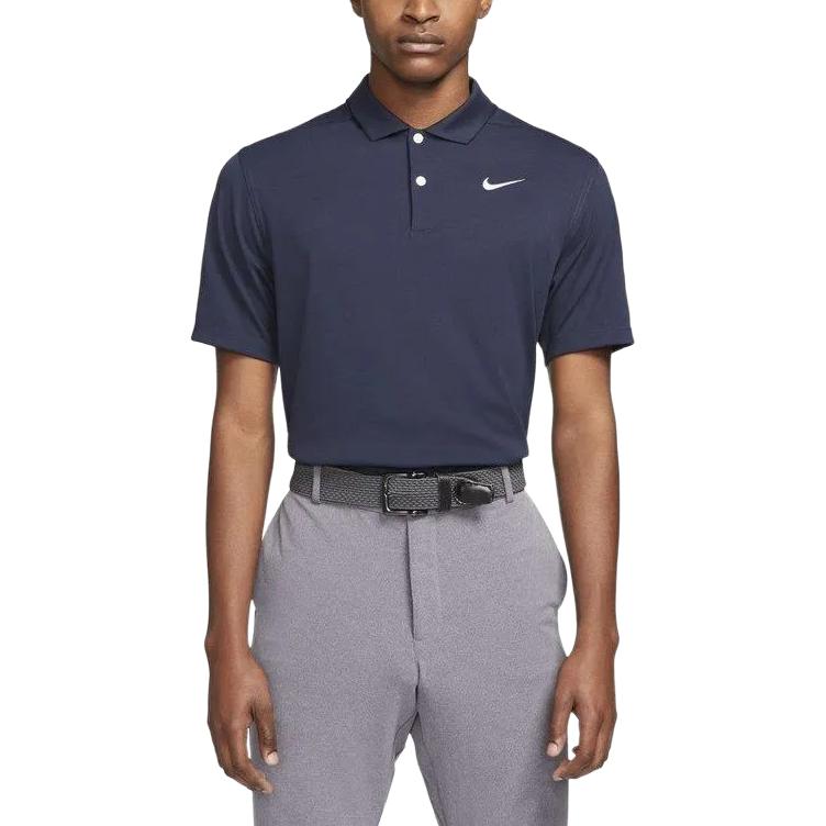 Men's Nike Dri Fit Polo Shirts Men's Marine Blue Polo Collar Moderate Other