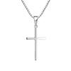 Ожерелье TAMA Cross для высококачественного циркониевого креста с аллергией на металл 925 пробы на день рождения для женщин, кулон, бесплатно, серебро, популярный, женские аксессуары, мужские,