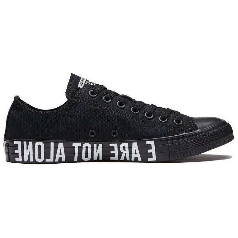 Converse Chuck Taylor All Star OX Удобные Модные Низкие Кеды из Канваса Унисекс Кроссовки Черные Белые 165382C