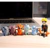 11 шт./комплект Q-версия Аниме-фигурки Наруто Детство Девятихвостый Демон Хисао ПВХ Фигурки Действия Модель Игрушки для Детей Подарки