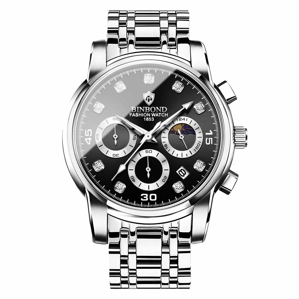 Мужские водонепроницаемые светящиеся наручные часы-будильник для бега