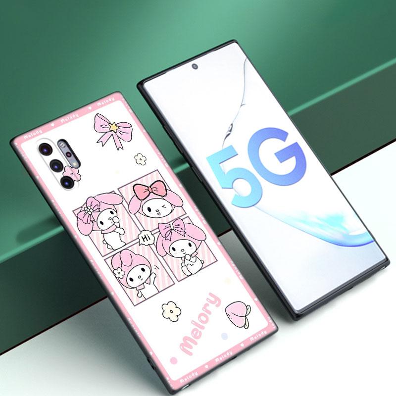 Чехол для телефона Kuromi Melody для Samsung Note 10 Lite 20 Ultra M04 M13 M32 4G M14 M33 M34 M42 M52 M53 M54 M55 5G M11 M12 M21 M31 M51